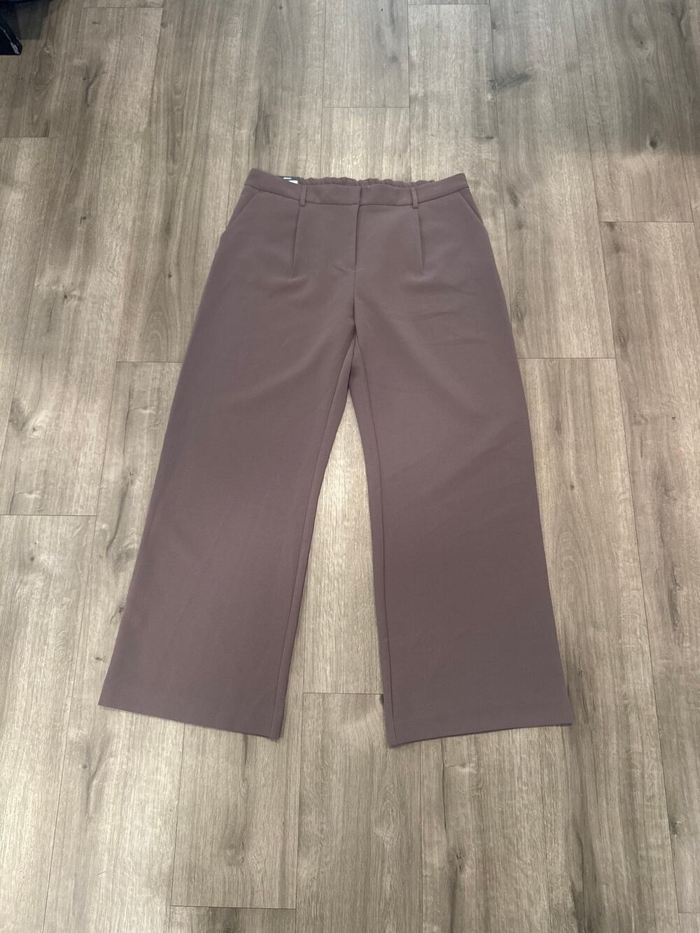 DKNY Wide Leg Dress Pants Brown Women's Size 14